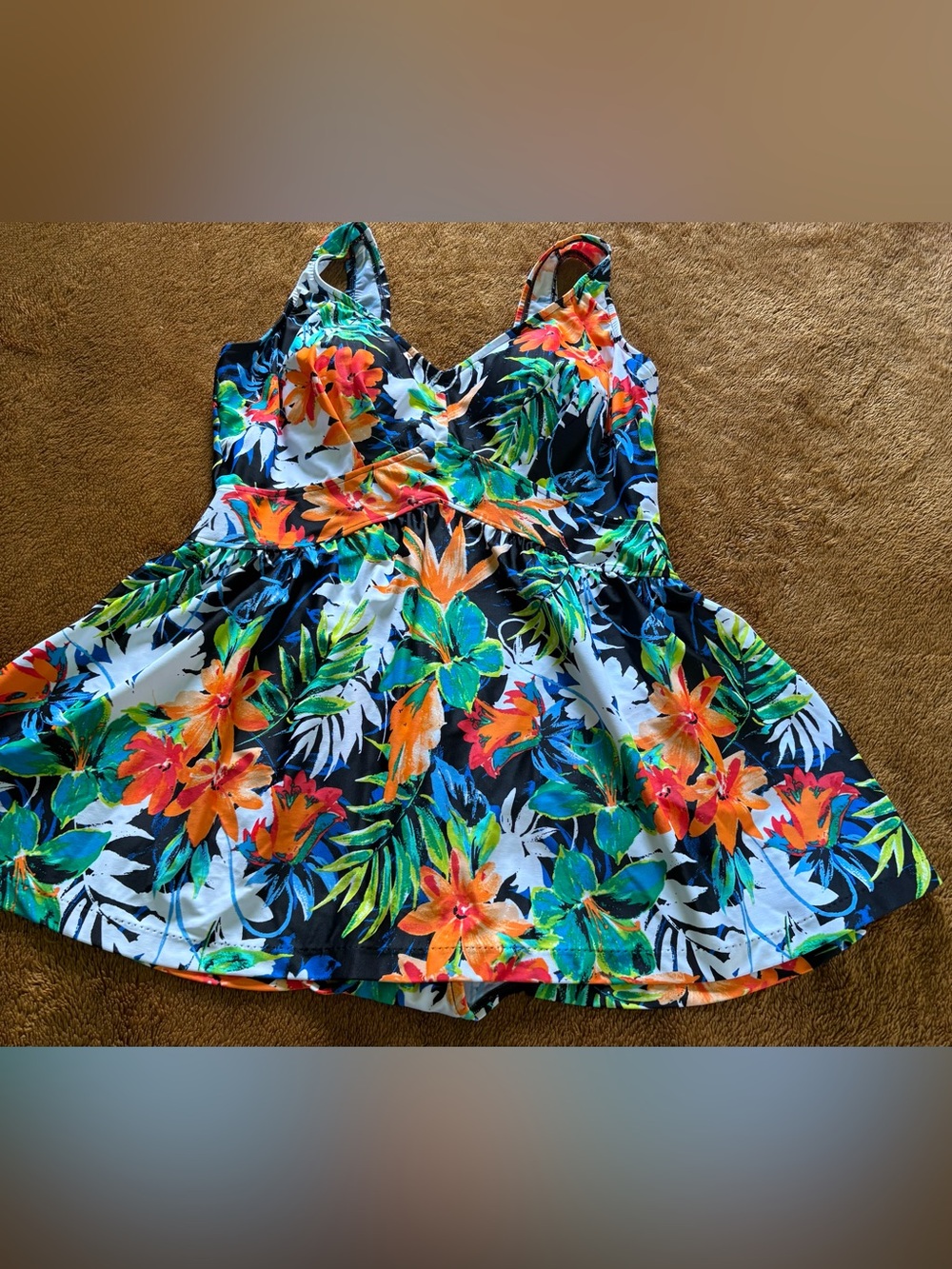 Floral Tropical Swimsuit - Vibrant Multicolor